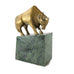Vintage Stock Market Bull On Marble Trophy/ Paperweight