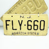 Pair Of Vintage New Jersey License Plates