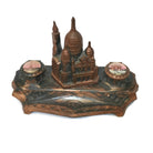 Vintage 1920's Paris Souvenir Dual Ink Well & Pen Holder