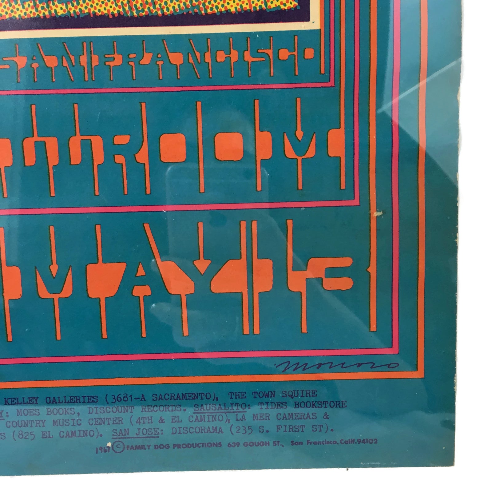 Vintage 1967 Family Dog #61-1 The Doors Avalon Ballroom Poster