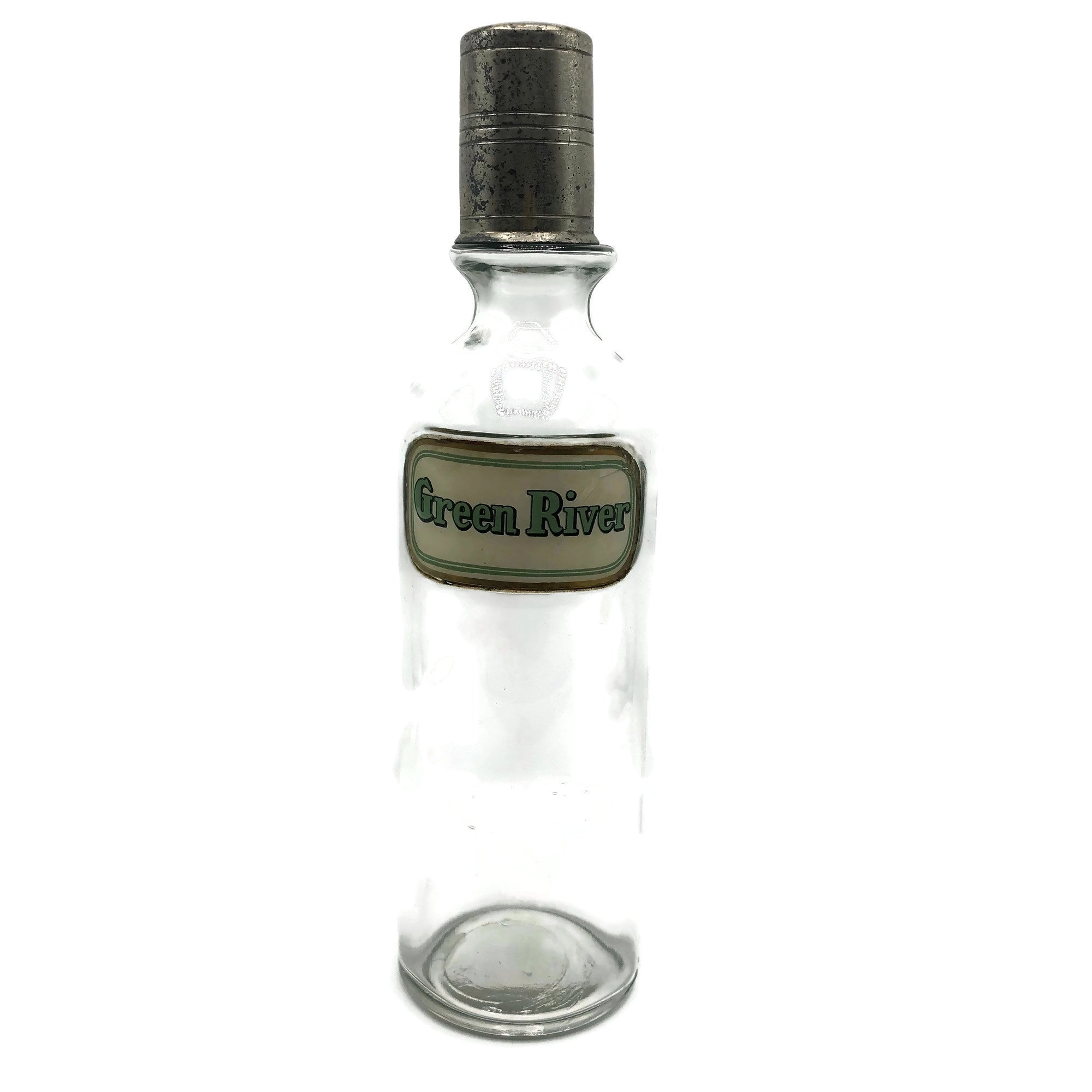 Vintage Green River Soda Fountain Syrup Bottle Circa 1910 -1915