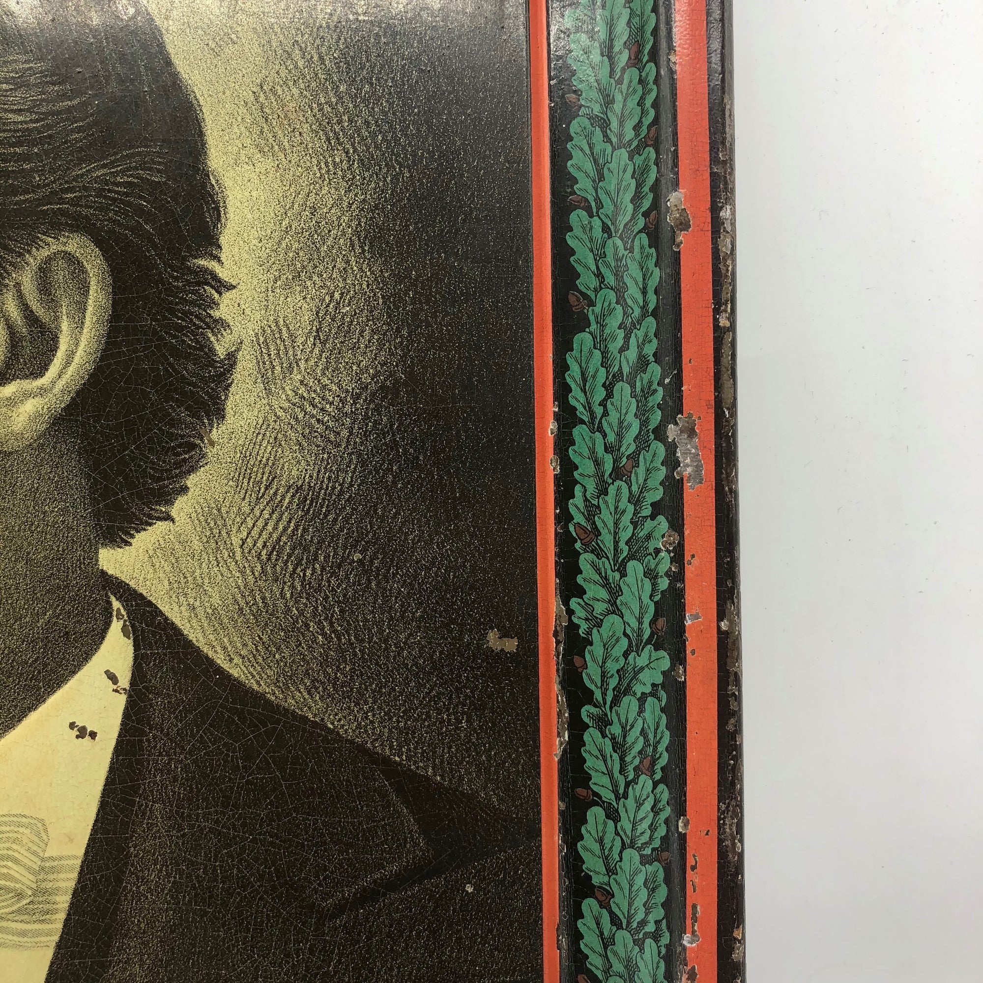 Antique William Jennings Bryan Memorial Tin Litho Tray Circa 1925