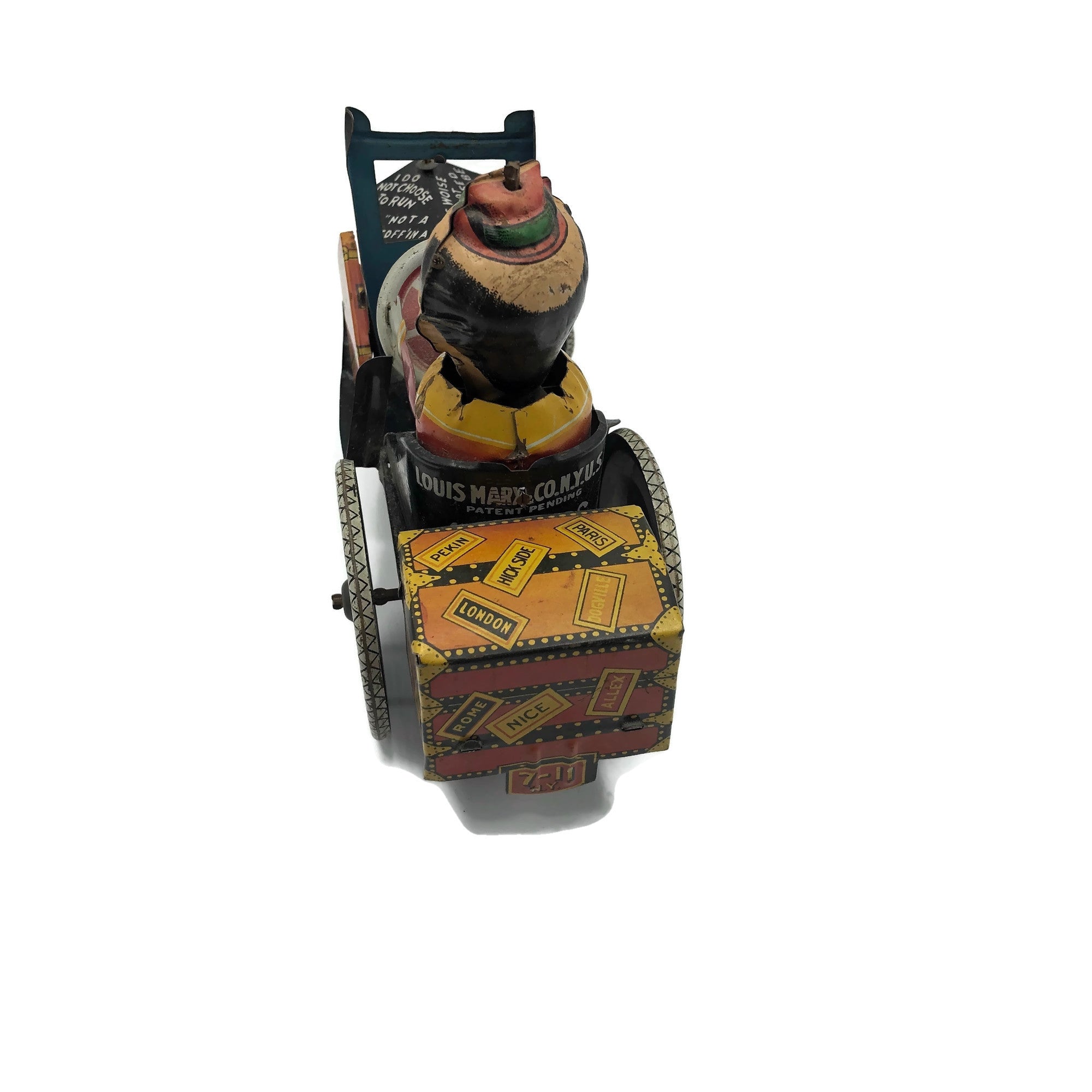 Antique 1920’s Marx Joy Rider Wind Up Tin Toy