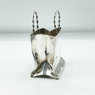 Vintage Hand Made Cartier Sterling Silver Mini Shopping Bag Pen Holder