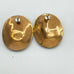 Vintage Copper Brass & Sterling Silver Bear Claw Motif Earrings