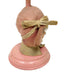 Vintage 1920’s-30’s Pink Doll Head Wig/ Hat Stand