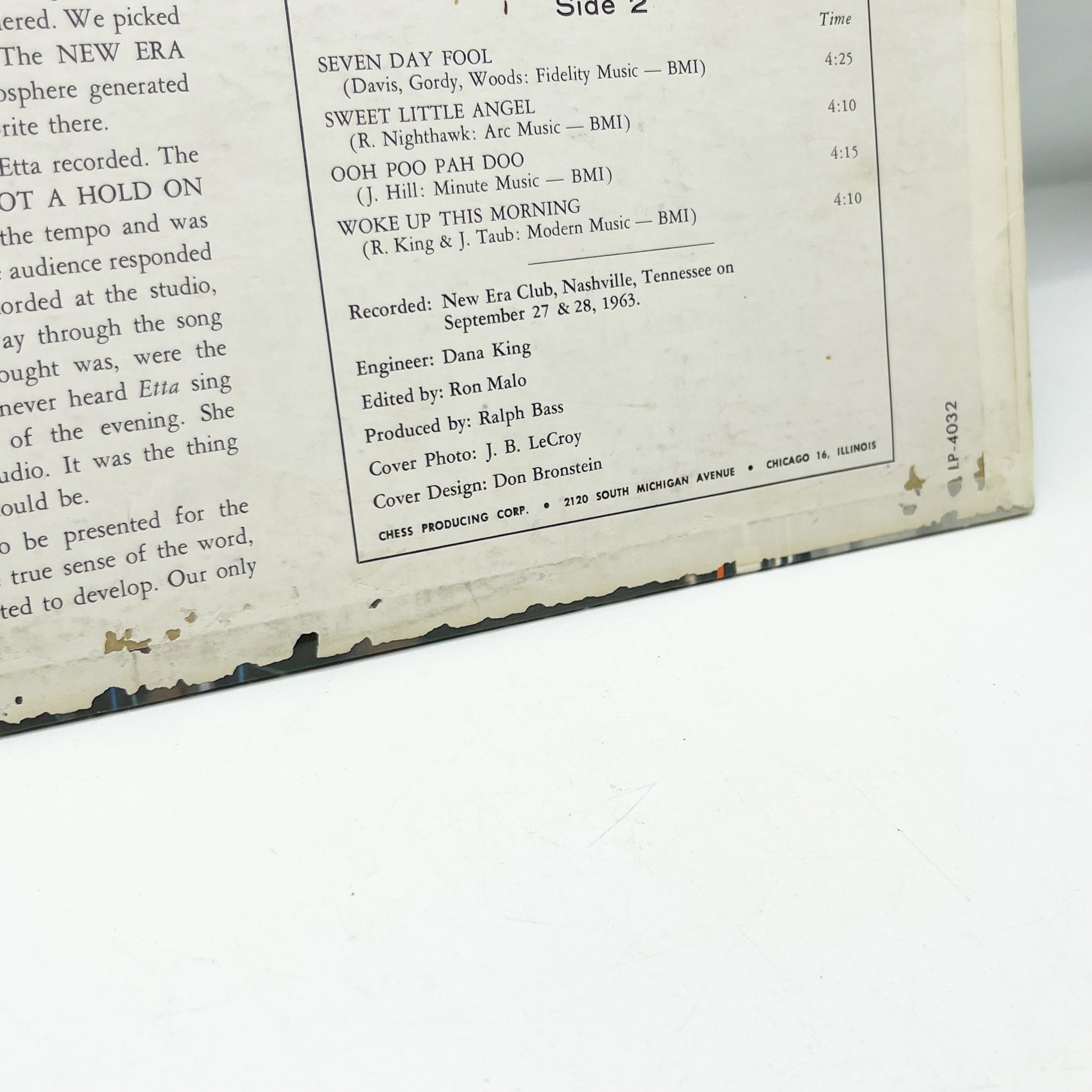 Vintage 1964 Etta James “Rocks the House” LP Record