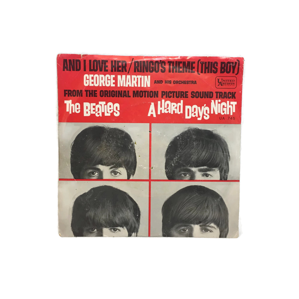 Vintage 45 Vinyl 1964 The Beatles + George Martin