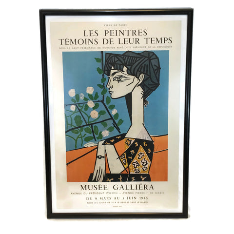 Vintage 1956 Musee Galliera Pablo Picasso Poster