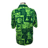 Vintage Men's 1970's Lime Green Hawaiian Shirt