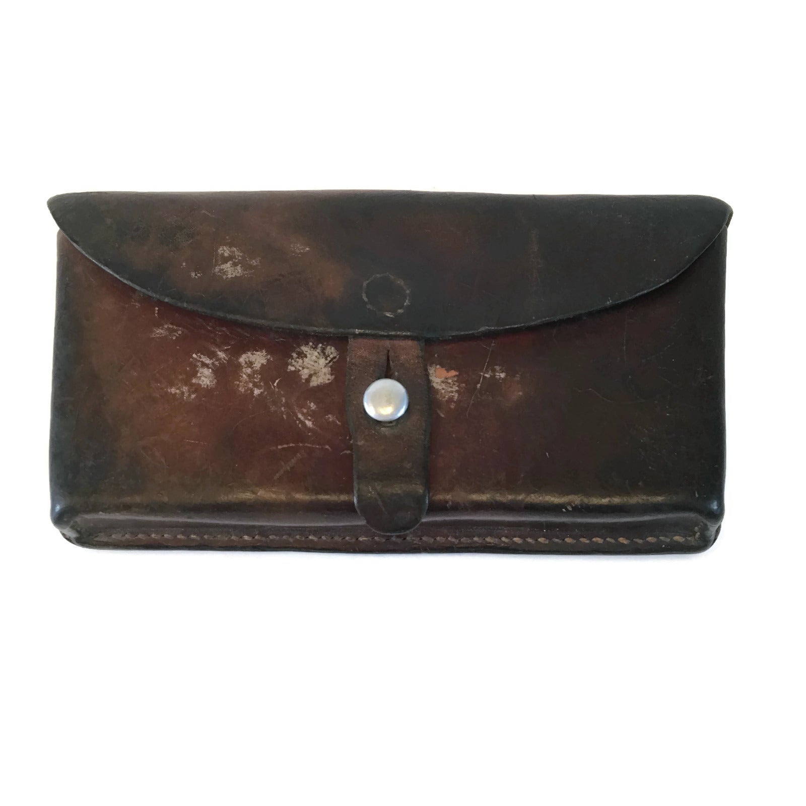 Vintage Leather German Ammo Pouch
