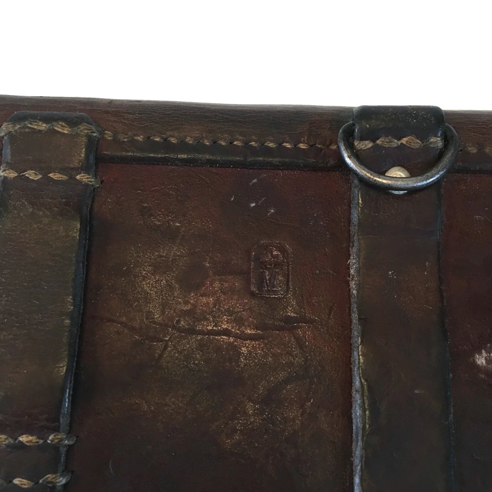 Vintage Leather German Ammo Pouch