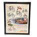 Framed Original Christmas Bicycle Advertisement