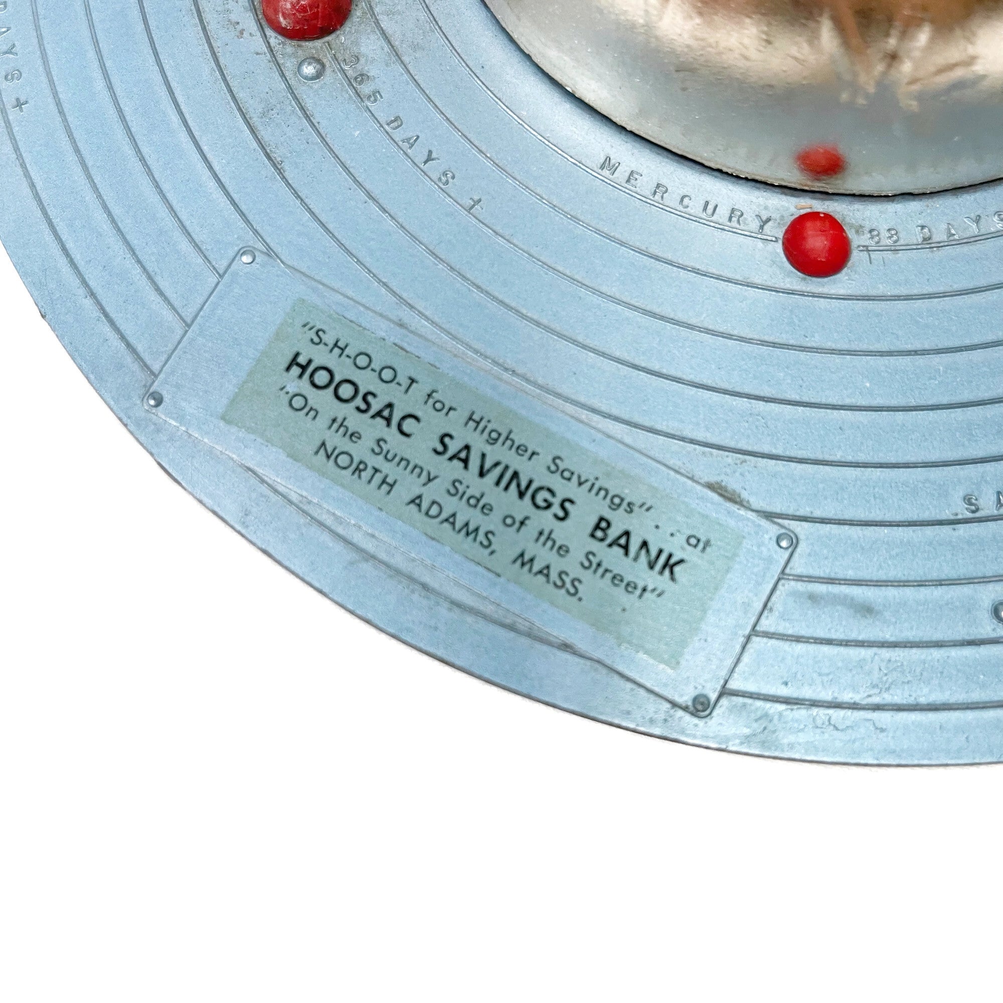 Vintage made for Hoosac Savings Solar System/ Planet Bank