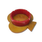 Butterscotch & Red Bakelite Club Ashtray