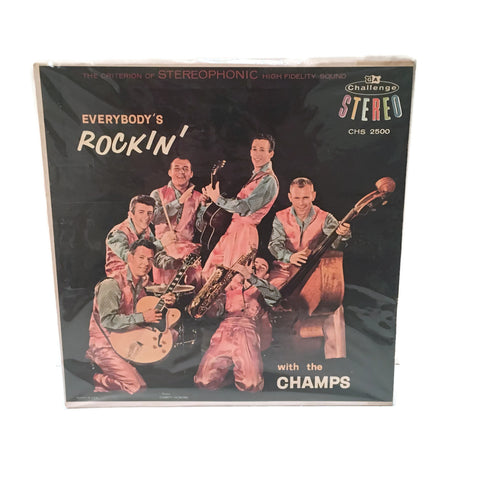 Vintage 1959 Stereo Rec LP Champs Everybody's Rockin'