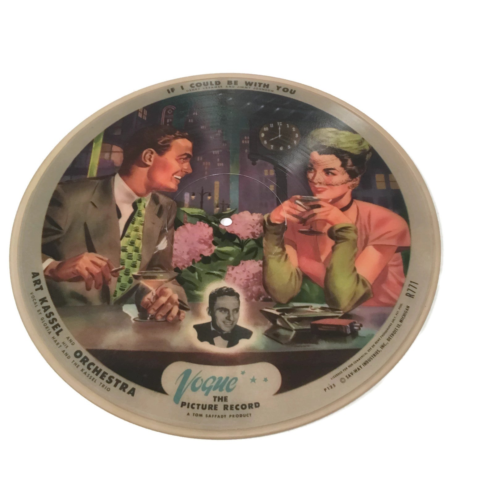 Vintage Vogue Art Kassell Picture Disk Record