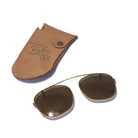Vintage Pair of Ray Ban Clip On Lens's With Leather Case