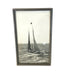 Vintage Art Deco Wooden Framed Photo Of A Sailboat
