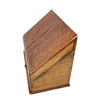 Vintage Slant Top Oak Box With Drawer