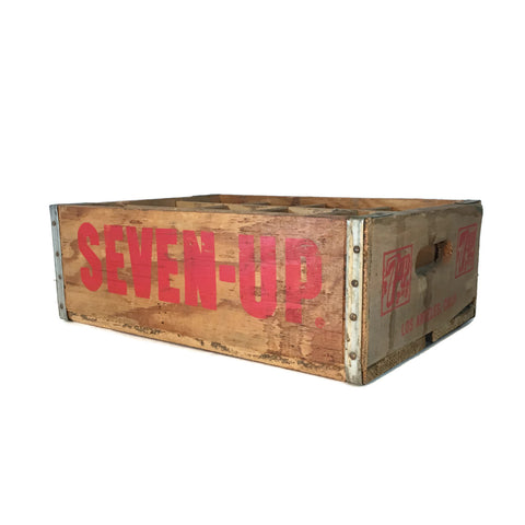 Vintage 7-UP Wooden Crate Box