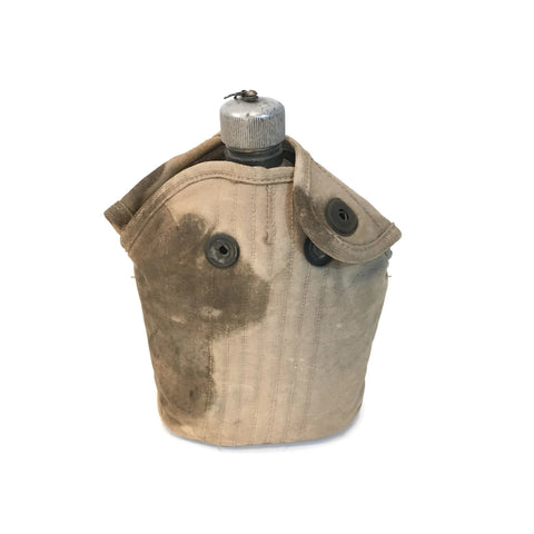 Antique WW1 1918 Canteen W/ 1917 Cover