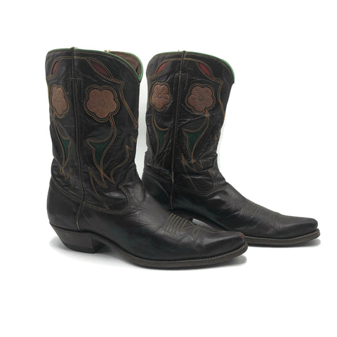 Vintage 1940’s AMCE Original Leather Cowboy Boots