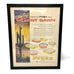 Framed Original Desert Dawn Pyrex Advertisement