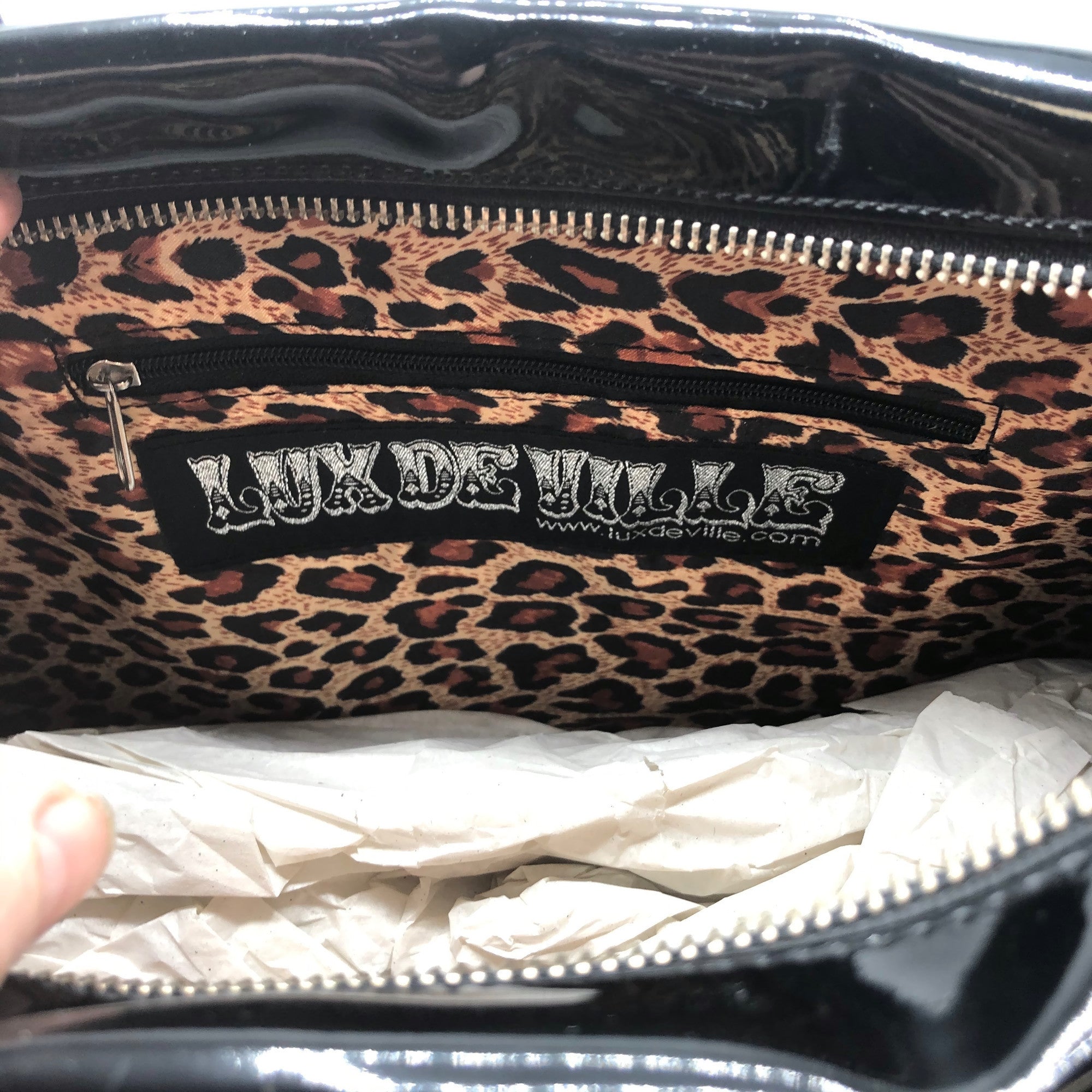 Lux de Ville, Bags, Lux De Ville Leopard Purse Rockabilly