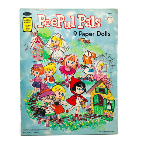 Whitman Peepul Pals 9 Paper Dolls Booklet