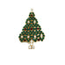 Vintage Rhinestone Eisenberg Ice Christmas Tree Brooch 