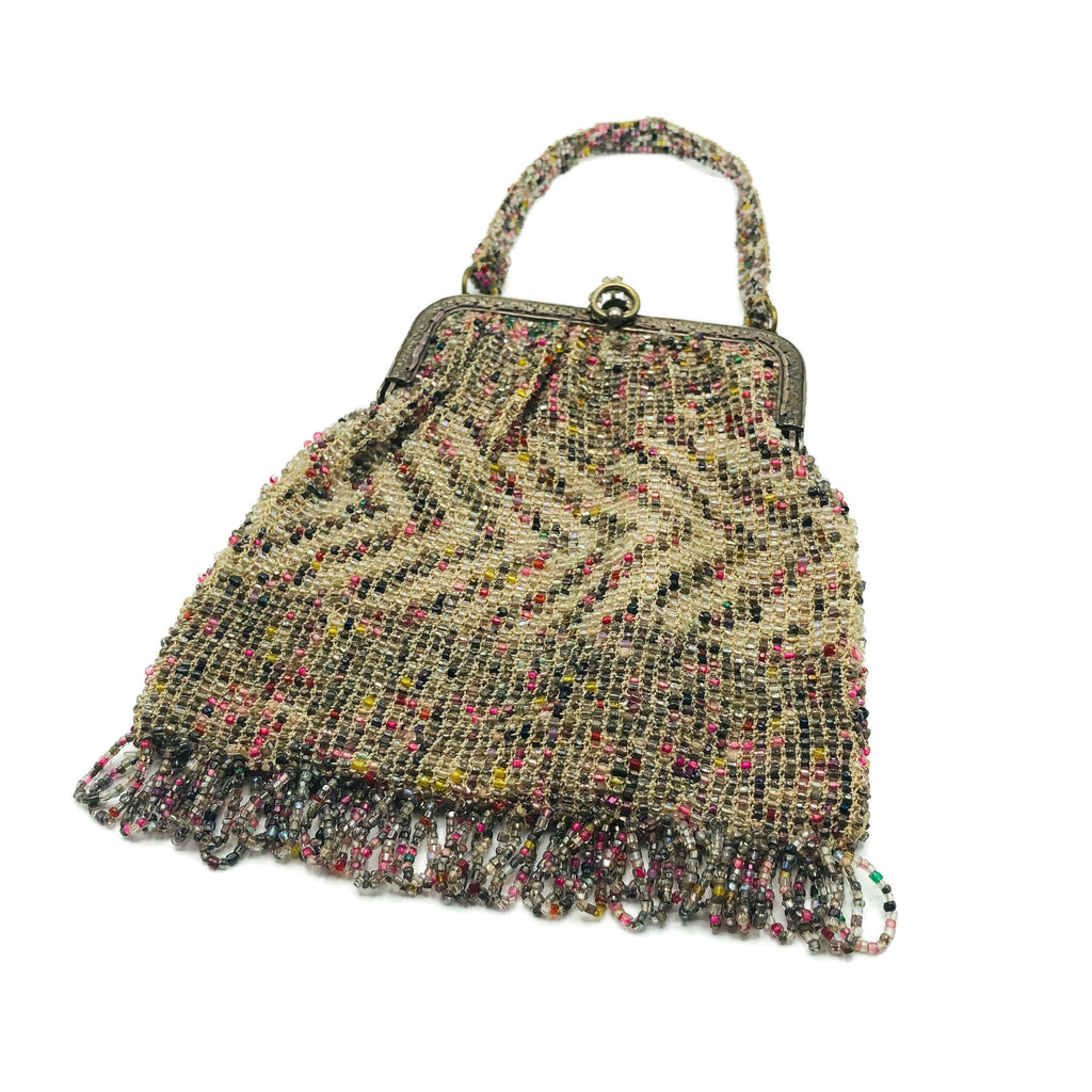 Vintage beaded mesh purse