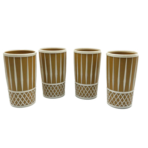 Vintage Set of 4 MCM Plastic Tumblers