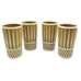 Vintage Set of 4 MCM Plastic Tumblers