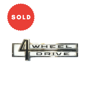 Vintage Jeep Gladiator FSJ-P4 68-72 Four Wheel Drive Emblem