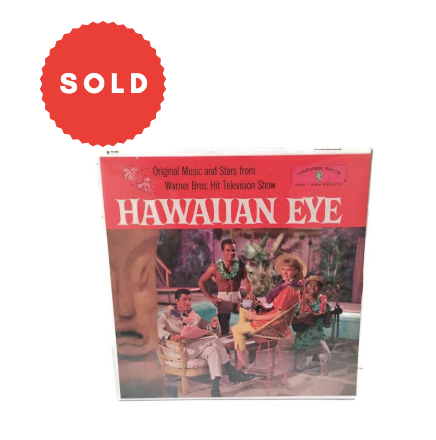 Vintage 1960 "Hawaiian Eye" Robert Conrad Mono Record LP New/Mint