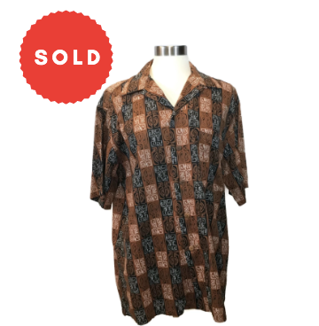1950's Large Cotton Hawaiian Shirt