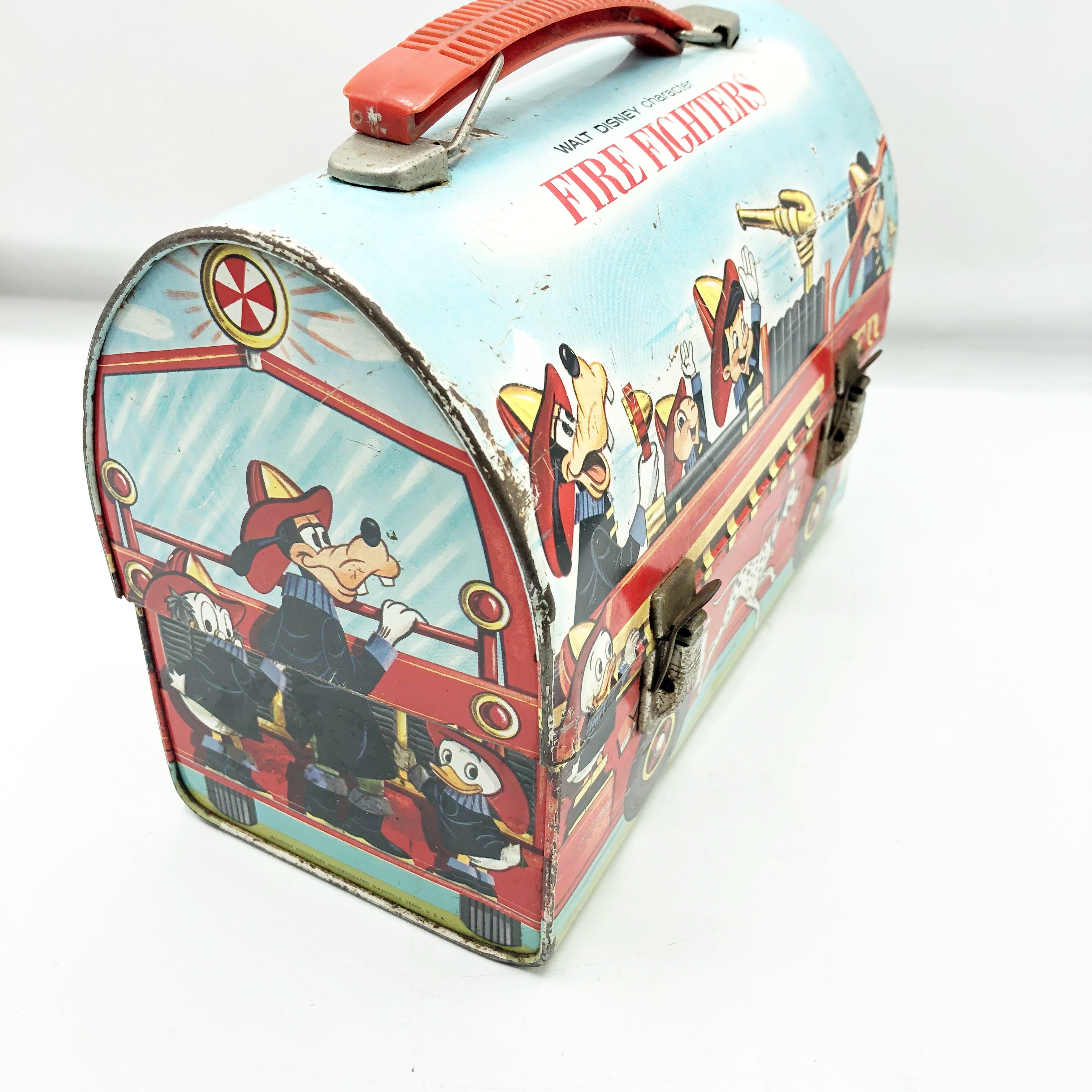 Sold at Auction: Disney Character Firefighters Lunchbox and Thermos