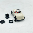 Vintage Aurora HO Scale White Roadster Slot Car