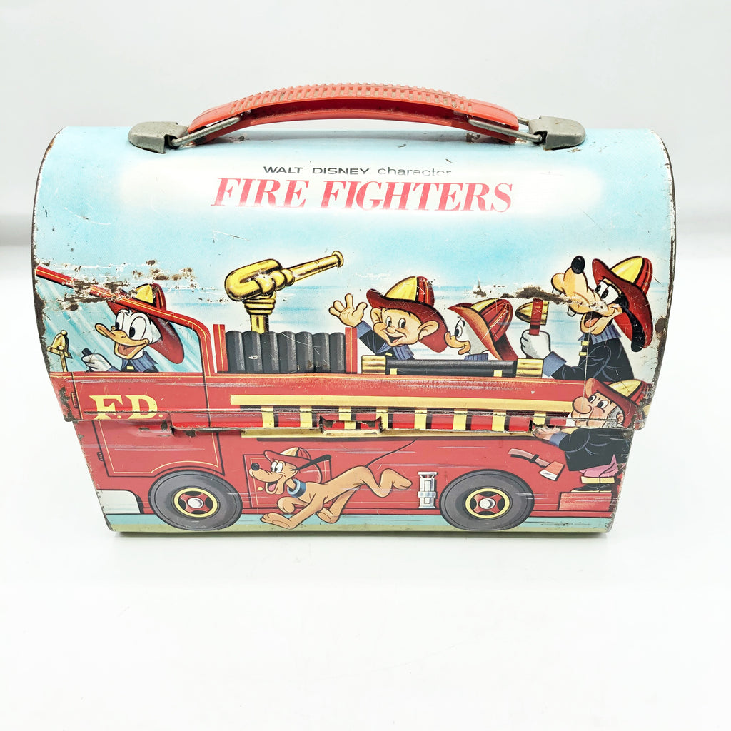 Sold at Auction: Disney Character Firefighters Lunchbox and Thermos