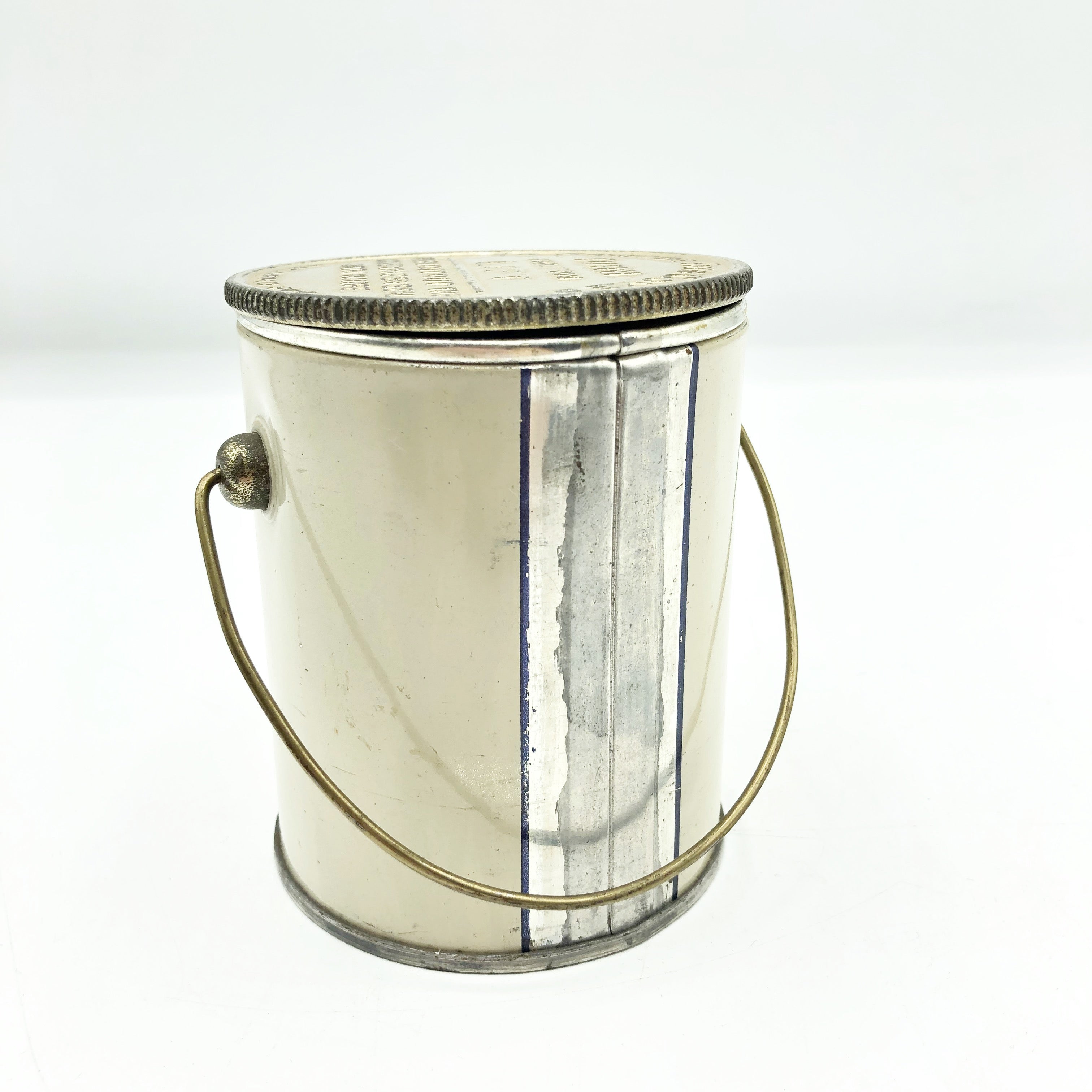 Antique Frontenag Peanut Butter Tin Litio Pail Tin