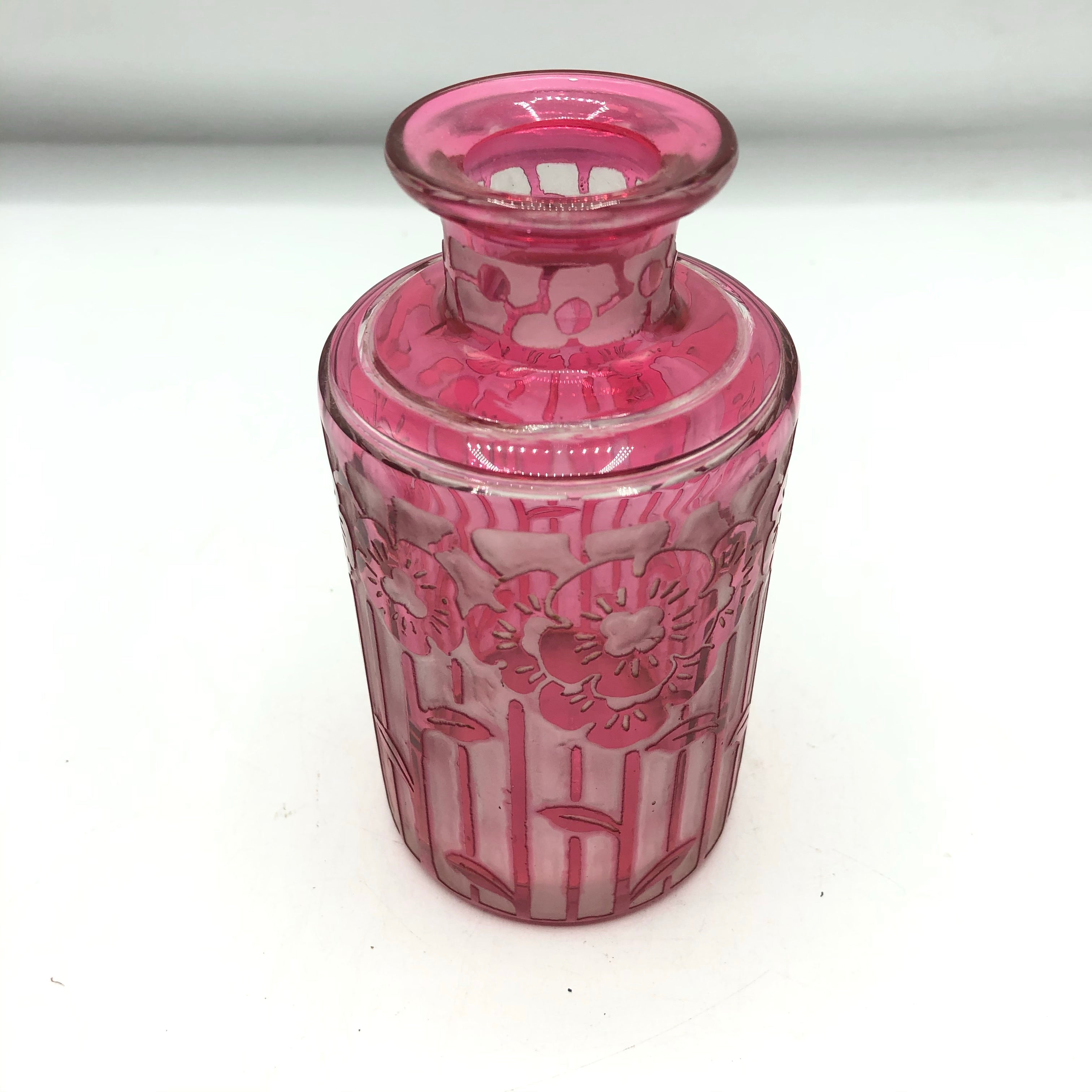 Vintage Art Deco Crystal Nancy France Perfume Bottle