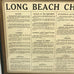Vintage Long Beach Willmore Hotel Church Directory Poster