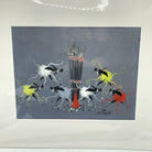Mid Century Modern African Dancer Painting