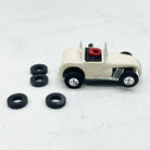 Vintage Aurora HO Scale White Roadster Slot Car