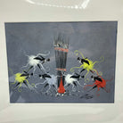 Mid Century Modern African Dancer Painting